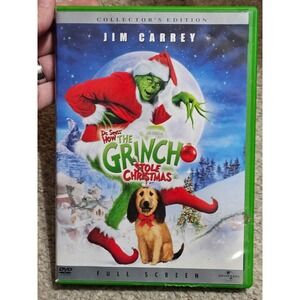 2000 film Dr. Seuss' How the Grinch Stole Christmas starring Jim Carrey Dvd